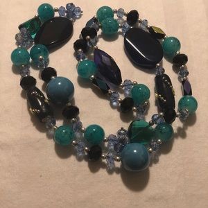 Blue stone necklace